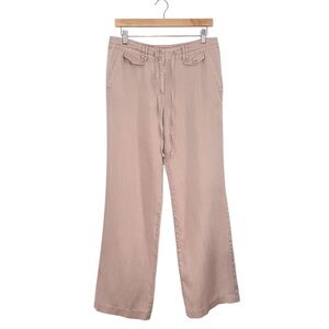 Sandro Relaxed Linen Pant Blush 8